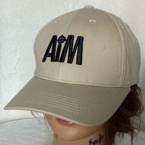 AIM Field Sports UK Design Gun Trucker Mens Adjustable Tan Hat Baseball Cap NWT!